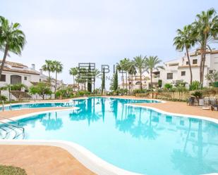 Exterior view of Flat for sale in Marbella  with Air Conditioner, Terrace and Storage room