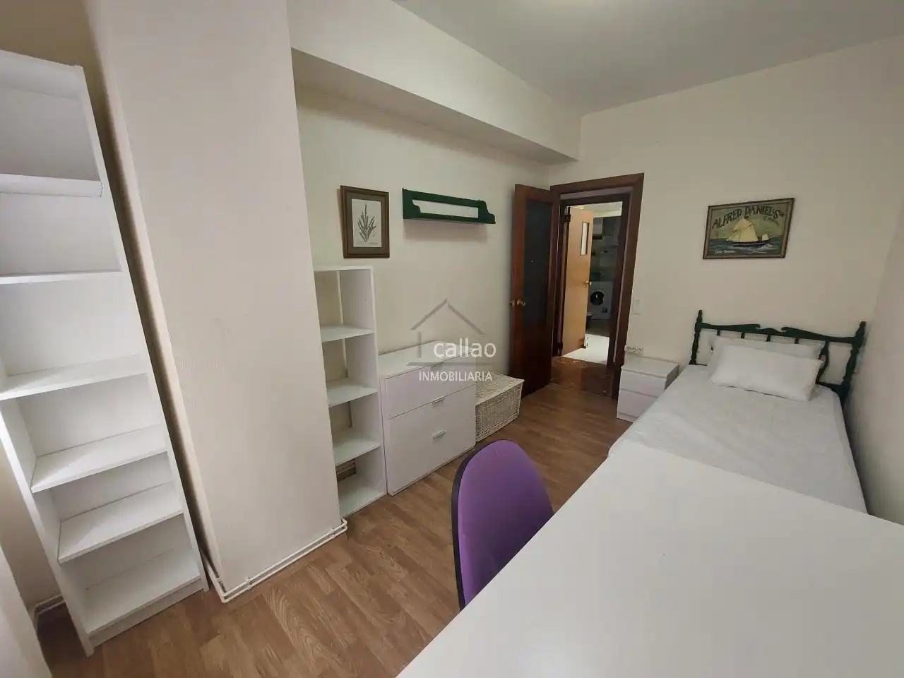 Bedroom of Flat for rent in Ferrol  with Heating, Furnished and Balcony