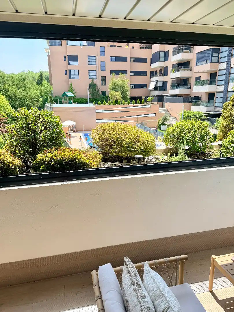 Terrace of Flat for rent in La Moraleja  with Air Conditioner, Heating and Parquet flooring