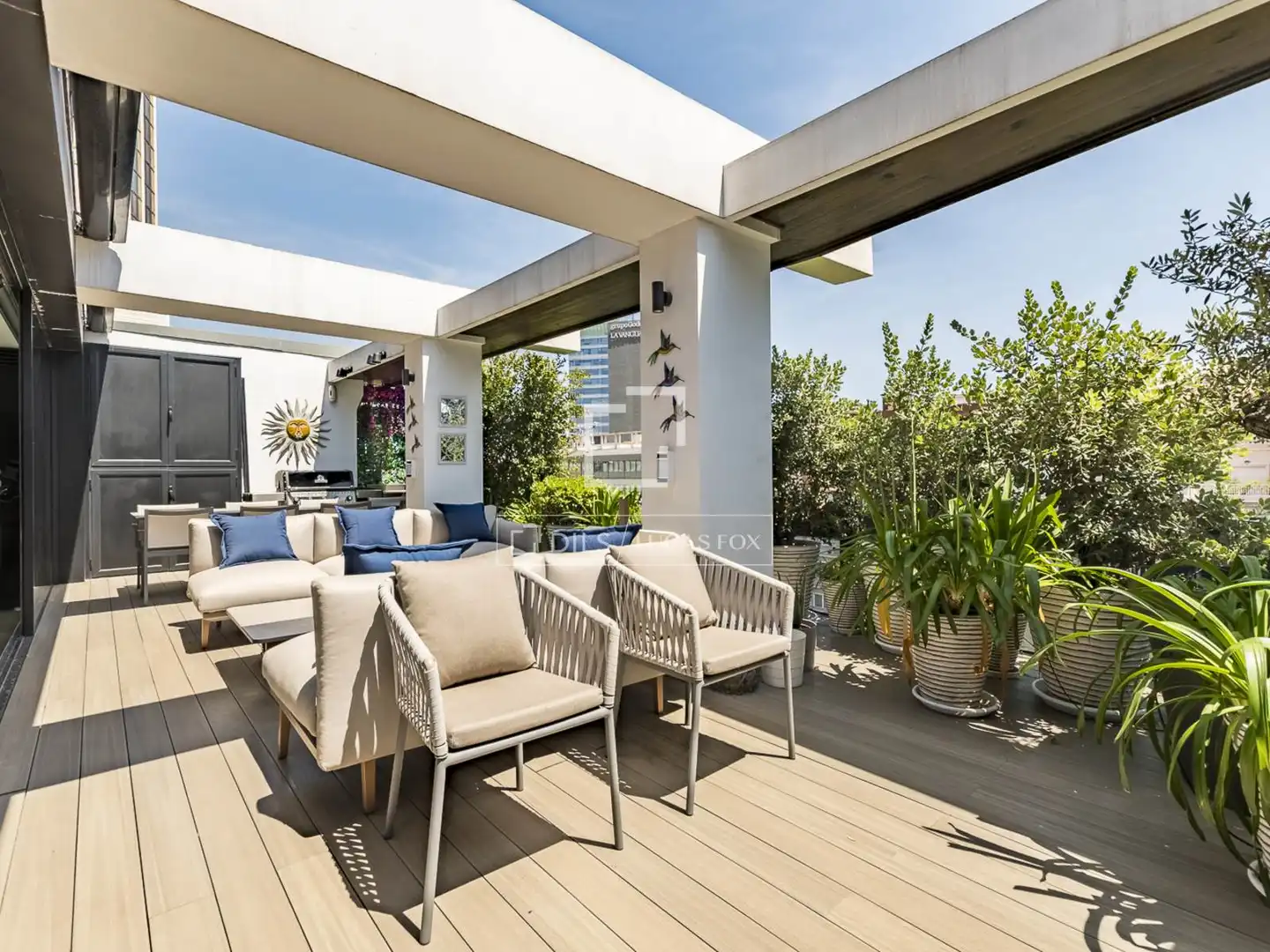 Terrasse von Dachboden zum Verkauf in Martorell mit Klimaanlage, Terrasse und Schwimmbad