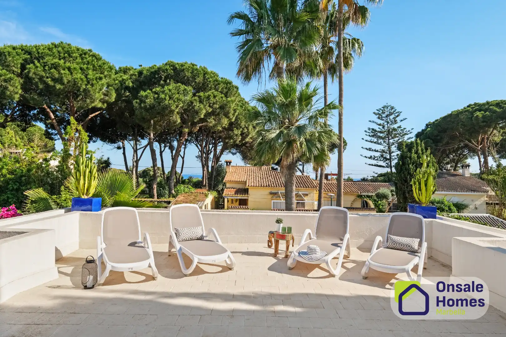Terraza de Casa o chalet en venta en Marbella con Aire acondicionado, Jardín privado y Terraza