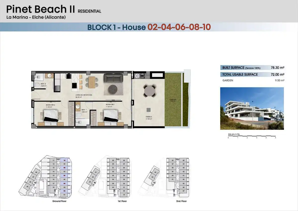 Apartment mit Pool zum Verkauf in La Marina, imagen 4