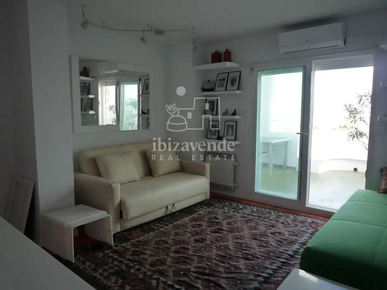 Sala d'estar de Àtic en venda en Santa Eulària des Riu amb Aire condicionat, Calefacció i Terrassa