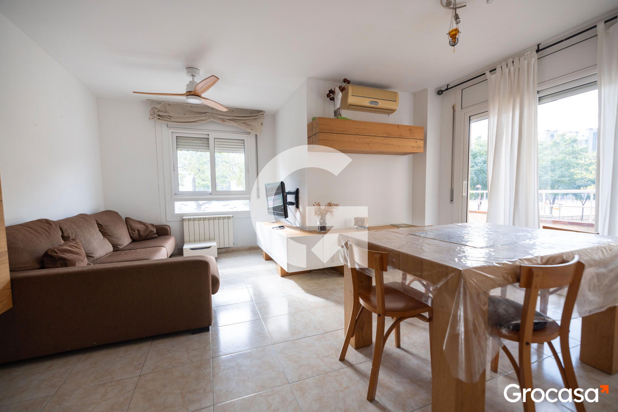 Exterior view of Flat for sale in  Lleida Capital  with Air Conditioner, Heating and Storage room