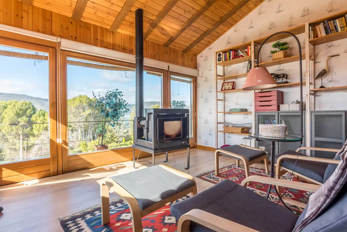 Sala de estar de Casa o chalet en venta en Sacedón con Aire acondicionado, Calefacción y Jardín privado