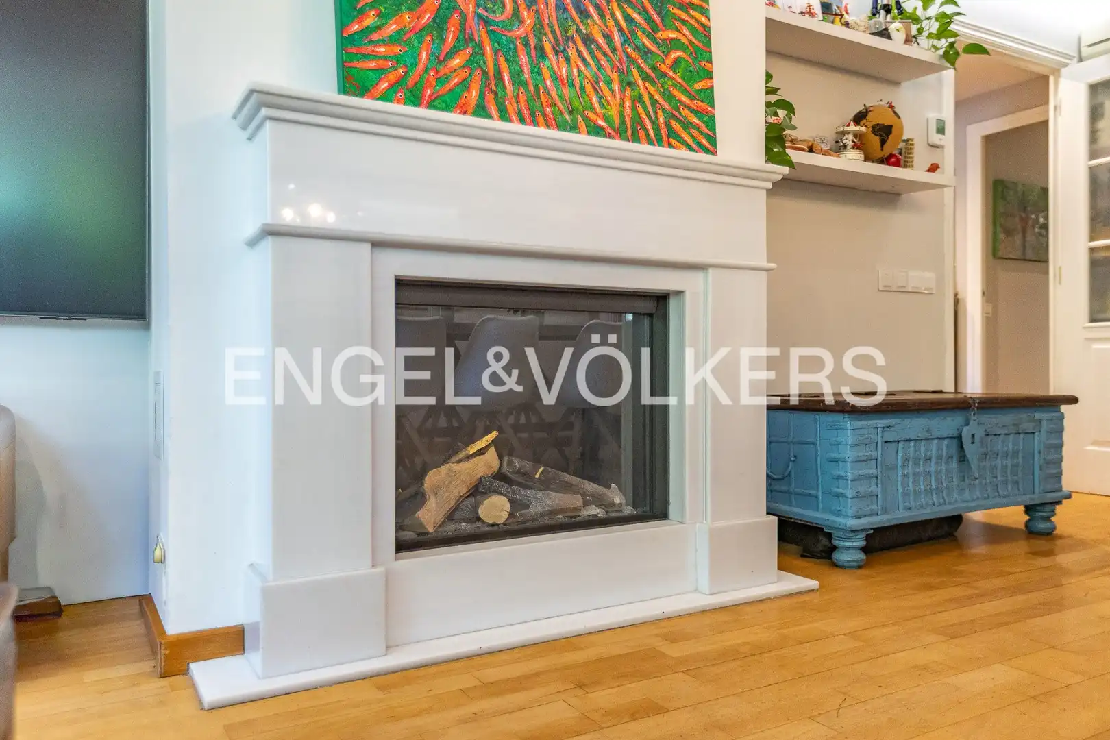 Living room of Flat for sale in Sant Cugat del Vallès  with Air Conditioner, Heating and Private garden