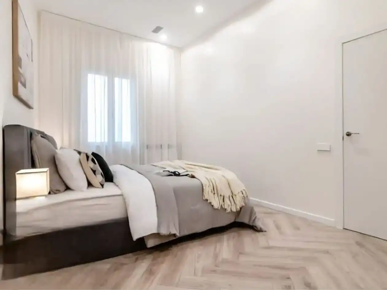 Schlafzimmer von Wohnungen zum Verkauf in  Barcelona Capital mit Klimaanlage und Balkon