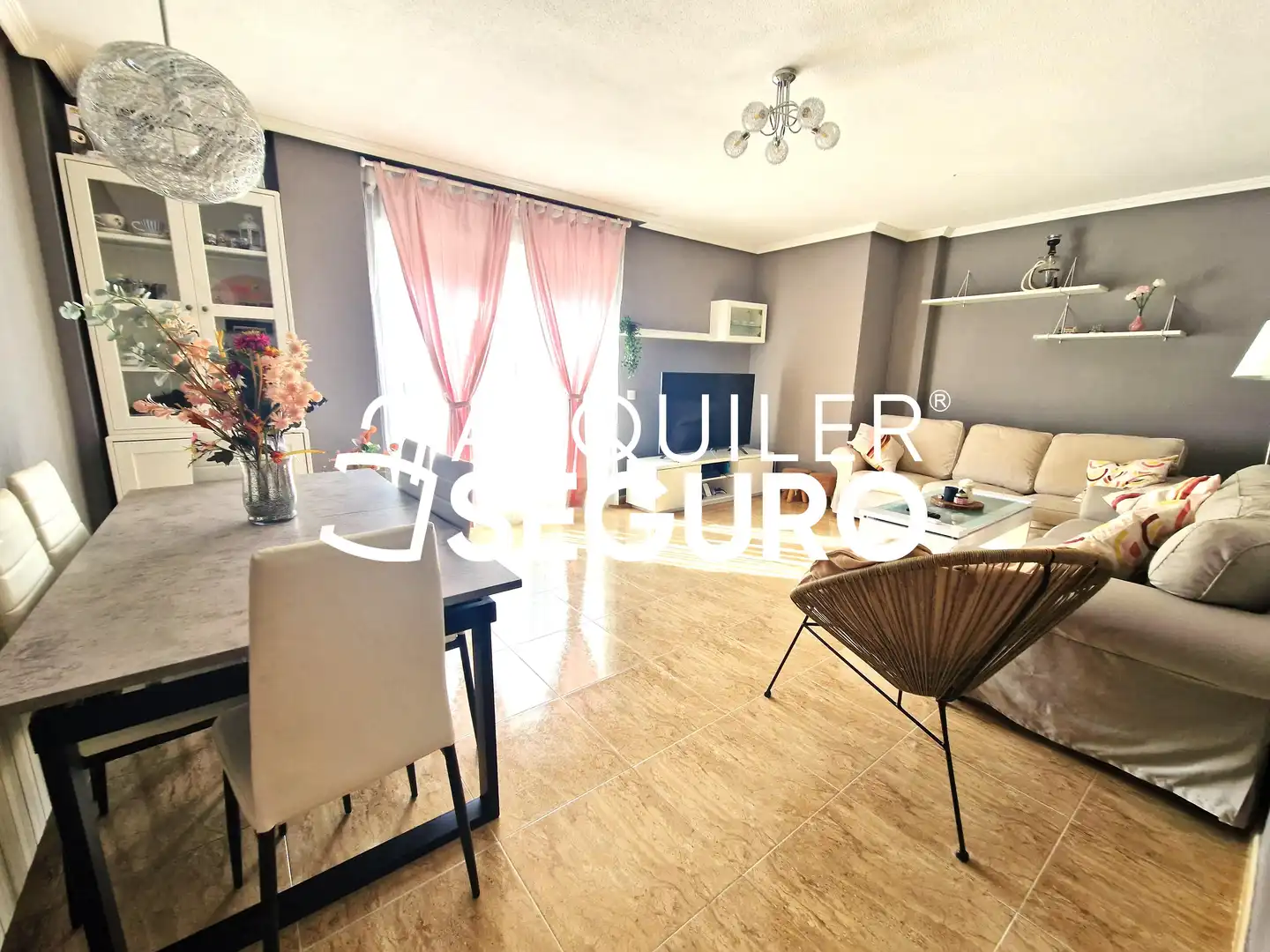 Wohnzimmer von Wohnung zur Miete in Humanes de Madrid mit Klimaanlage, Heizung und Terrasse