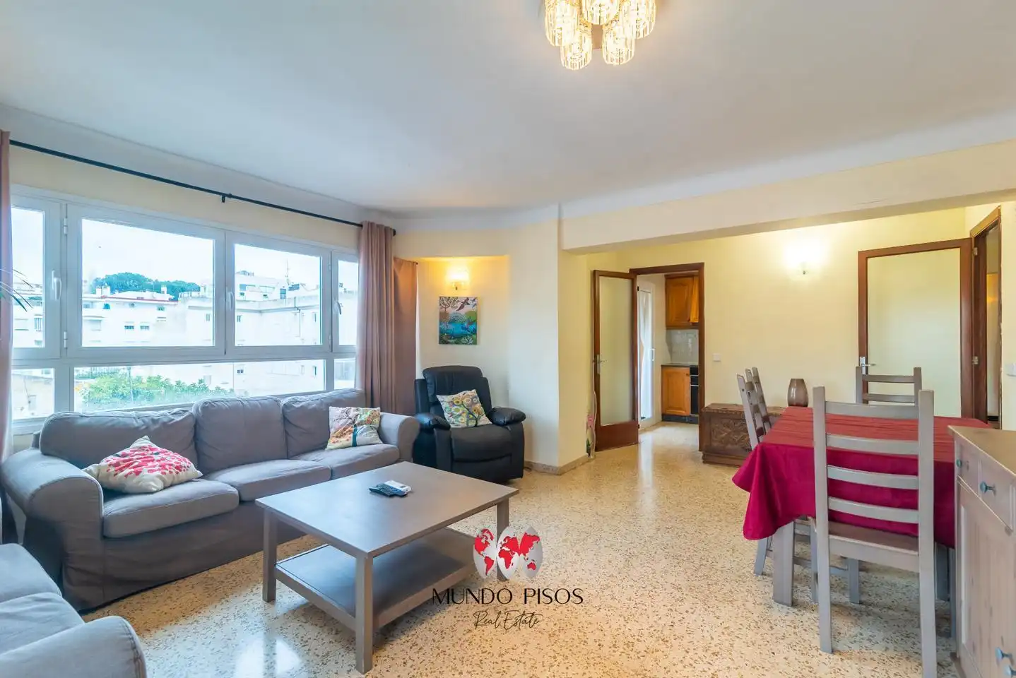 Wohnzimmer von Wohnung zum Verkauf in  Palma de Mallorca mit Klimaanlage, Heizung und Abstellraum