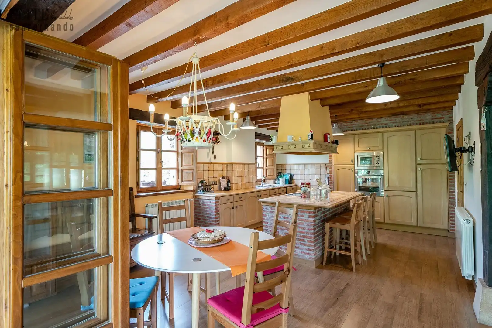 Cocina de Casa o chalet en venta en Bárcena de Pie de Concha con Calefacción, Jardín privado y Terraza