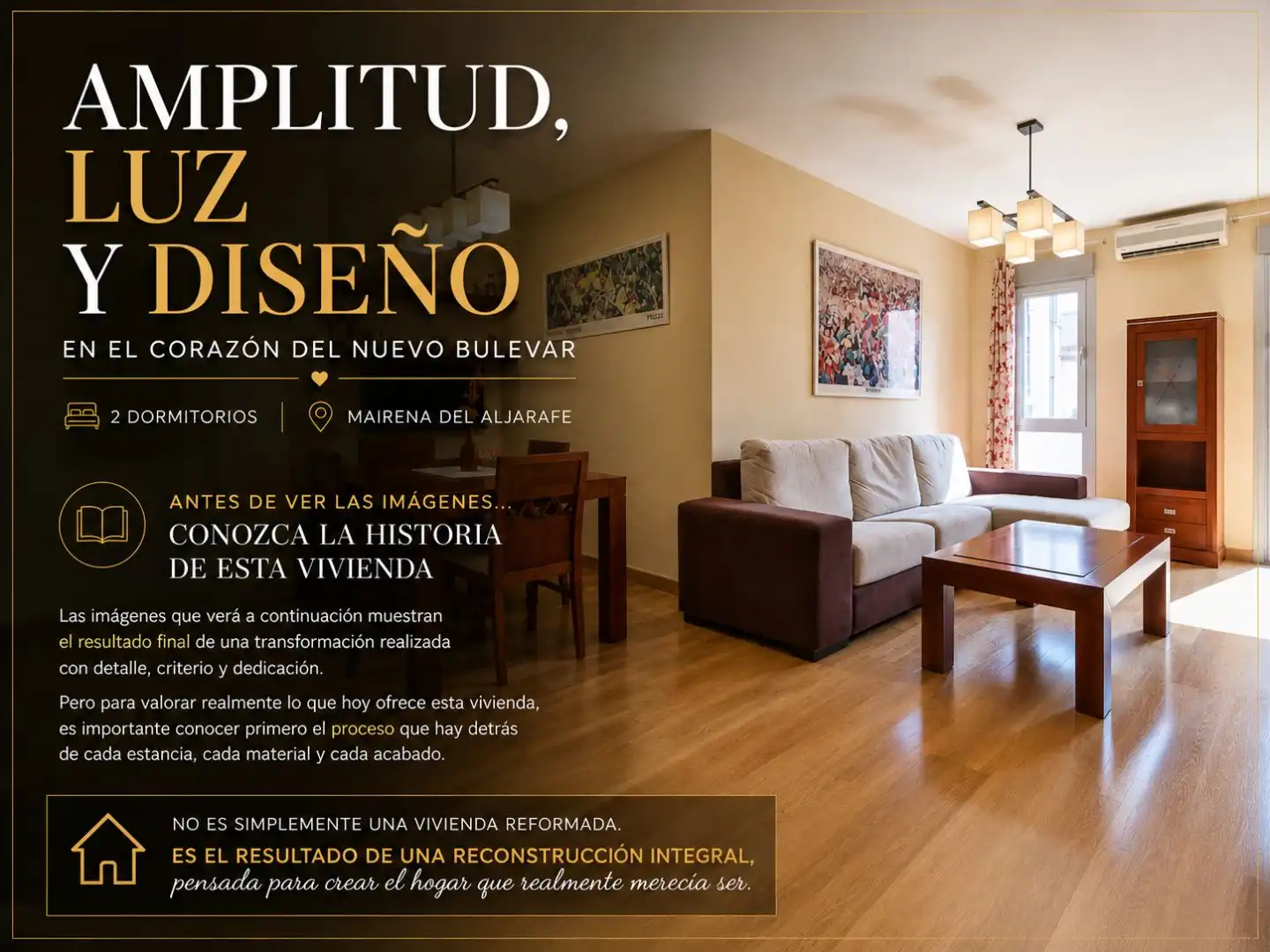Sala de estar de Piso en venta en Mairena del Aljarafe con Aire acondicionado