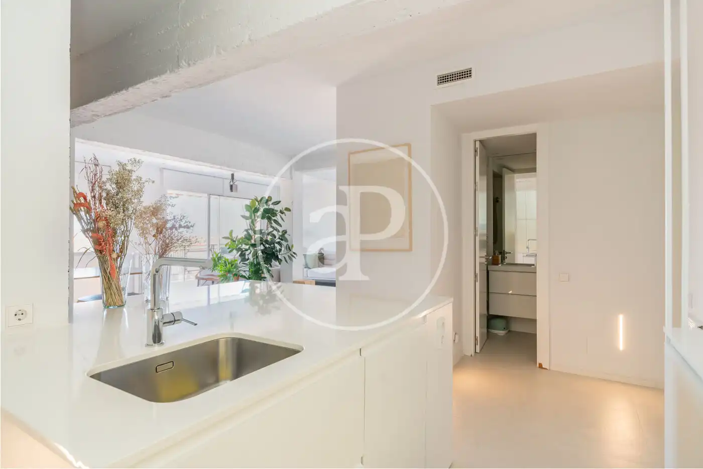 Küche von Wohnung zur Miete in Madrid mit Klimaanlage, Heizung und Terrasse