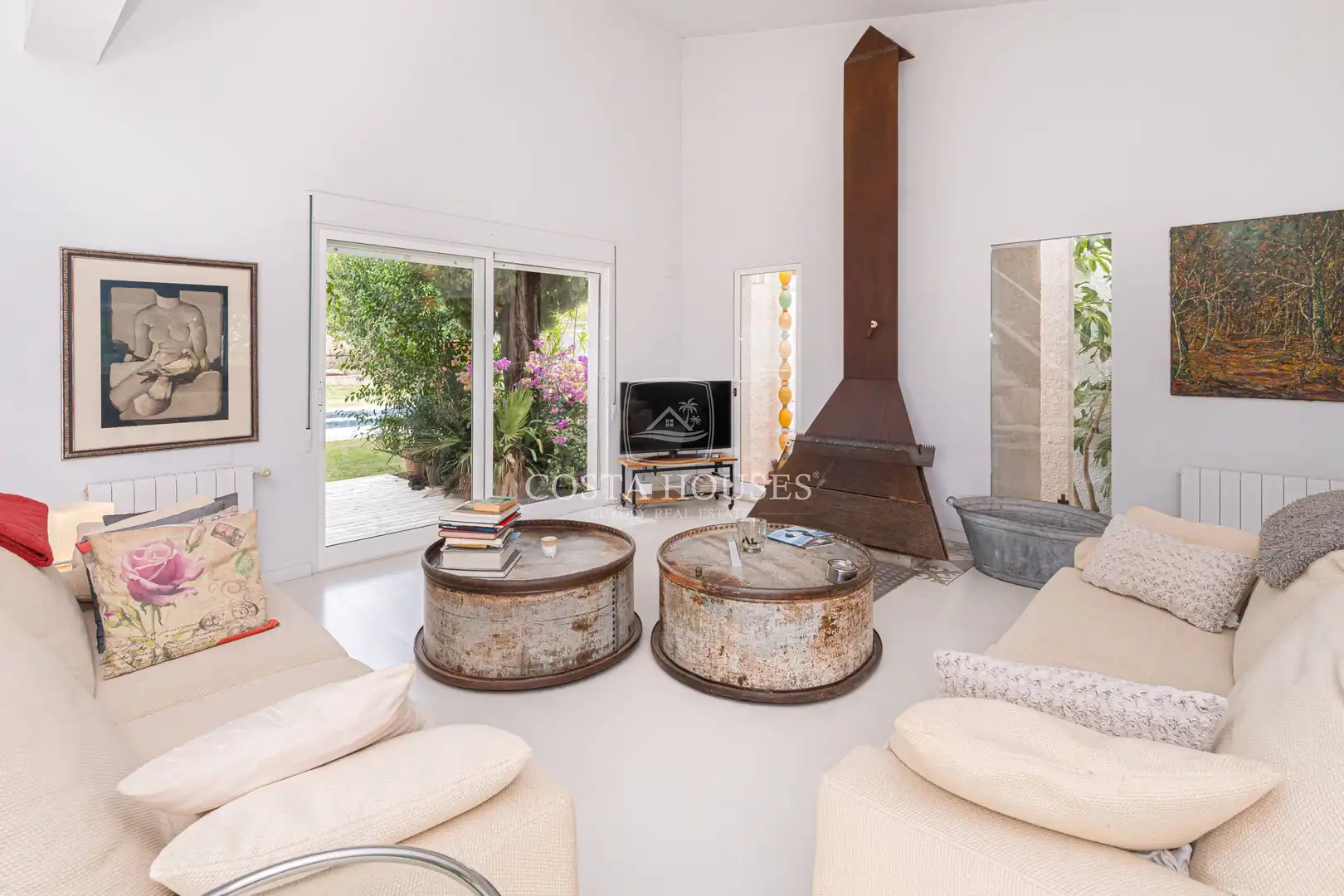 Sala de estar de Casa o chalet en venta en Pedreguer con Jardín privado, Terraza y Trastero