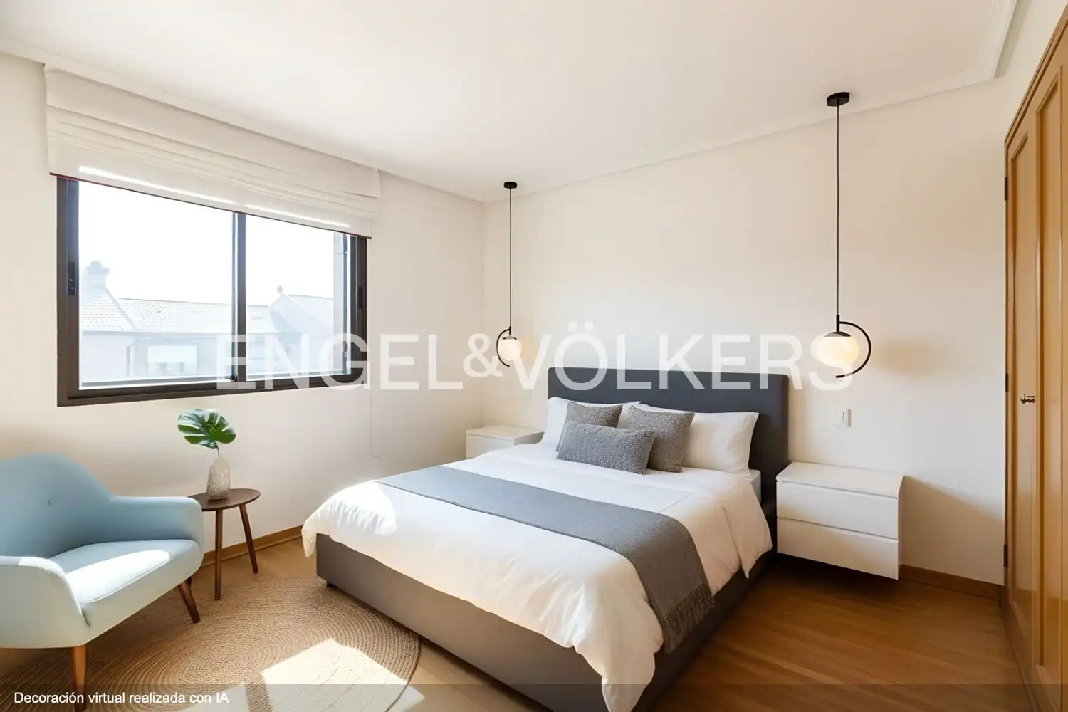 Habitación de Casa adosada en venta en Madrid con Aire acondicionado, Calefacción y Jardín privado