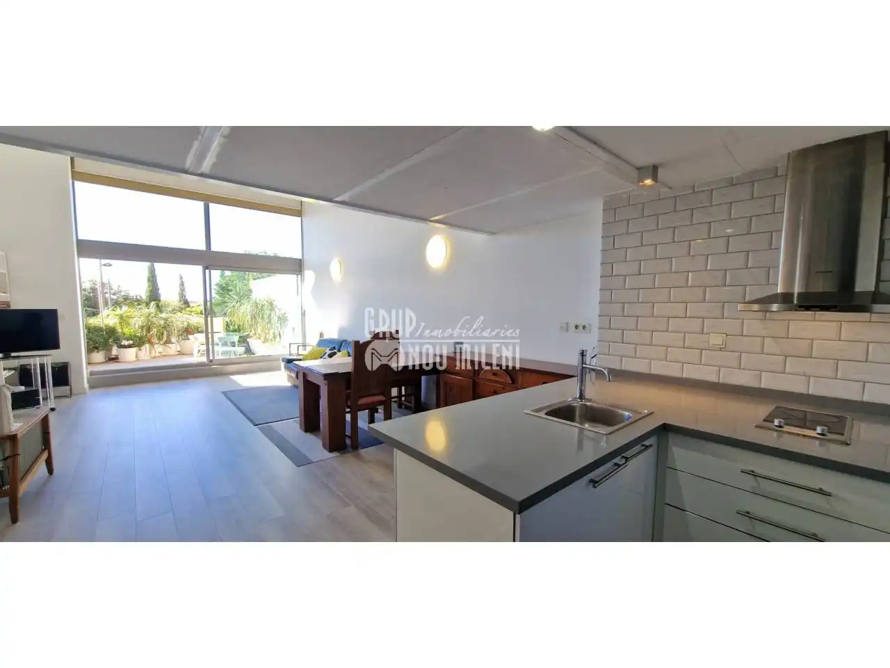 Cocina de Loft en venta en Valencia con Aire acondicionado, Parquet y Terraza