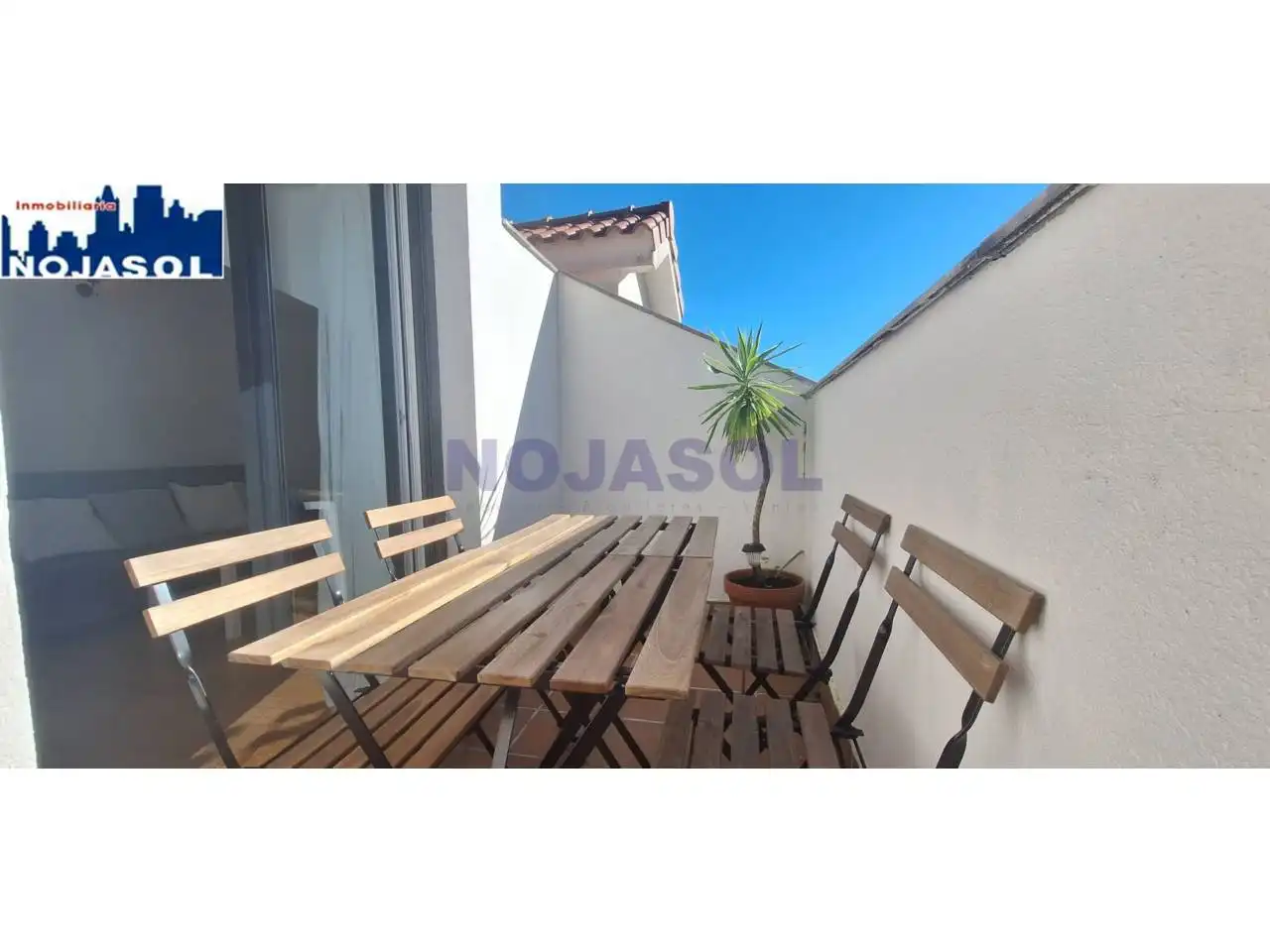 Terraza de Apartamento de alquiler en Meruelo con Parquet, Terraza y Amueblado