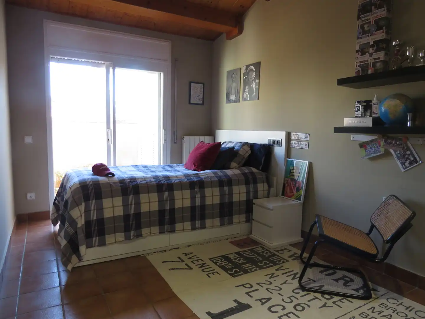 Schlafzimmer von Country house zur Miete in Sant Andreu de Llavaneres mit Heizung, Parkett und Terrasse