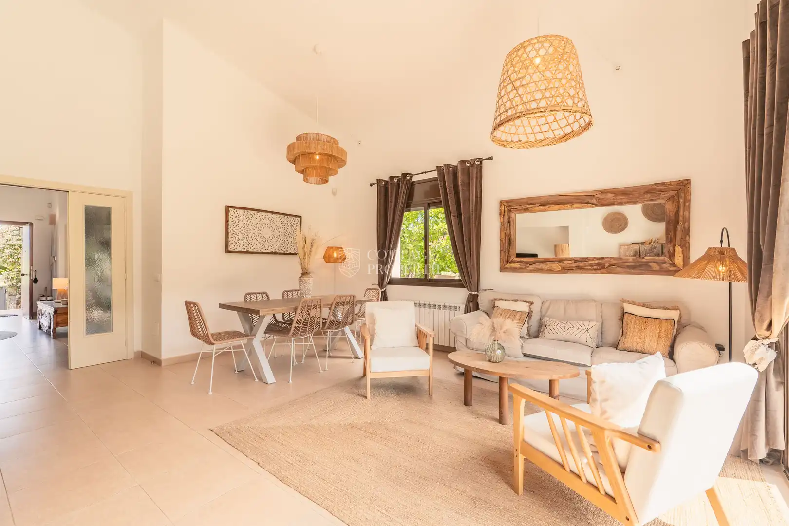 Living room of Houses for sale in Madremanya  with Air Conditioner, Heating and Terrace