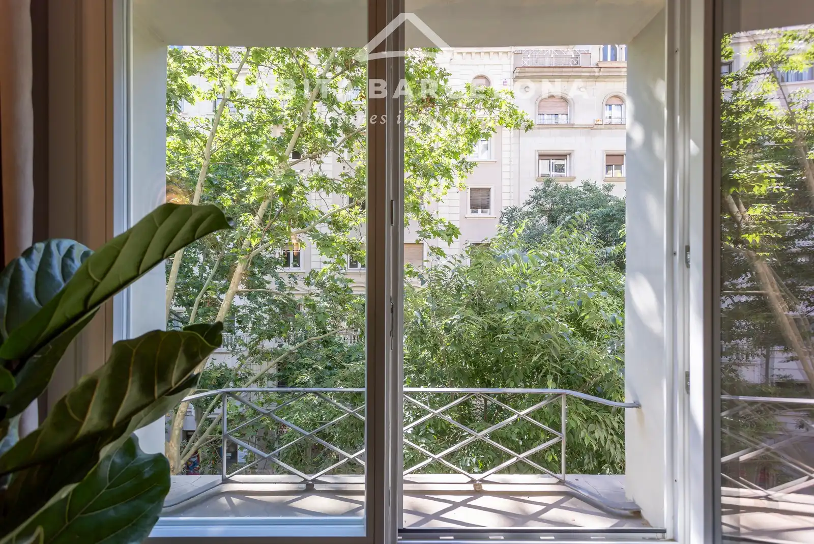 Terraza de Piso de alquiler en Barcelona con Aire acondicionado, Calefacción y Parquet