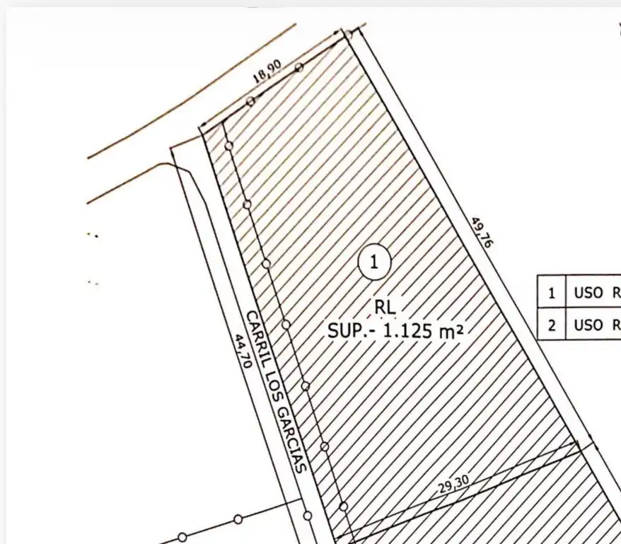 Terreny residencial en venda a Carril Baños 150