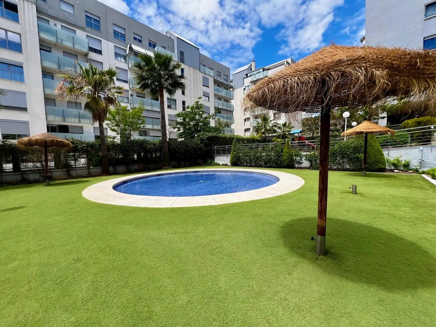 Swimming pool of Flat for sale in Málaga  with Private garden, Storage room and Community pool