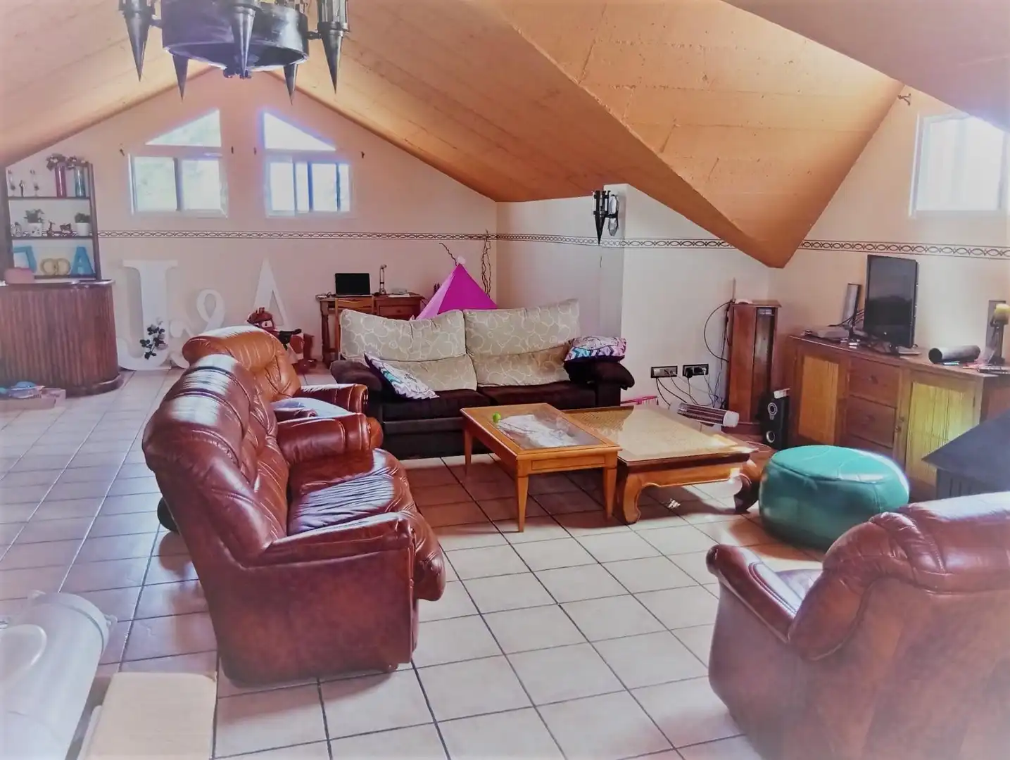 Sala de estar de Casa o chalet en venta en Lorca con Aire acondicionado, Calefacción y Jardín privado
