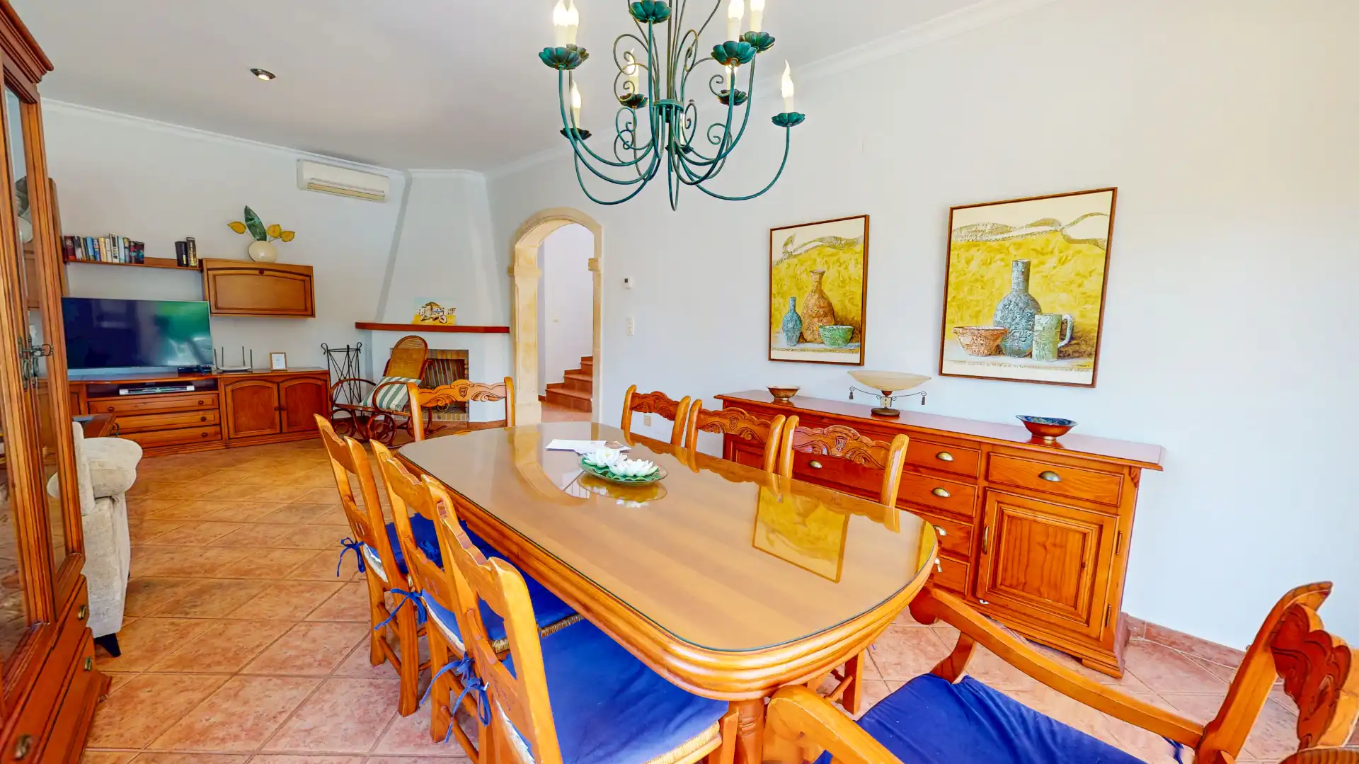 Comedor de Casa o chalet de alquiler en Dénia con Aire acondicionado, Calefacción y Jardín privado