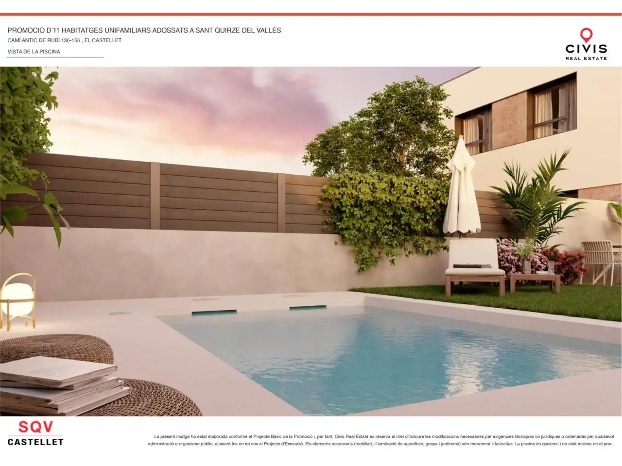 Piscina de Casa o xalet en venda en Sant Quirze del Vallès amb Aire condicionat, Calefacció i Jardí privat