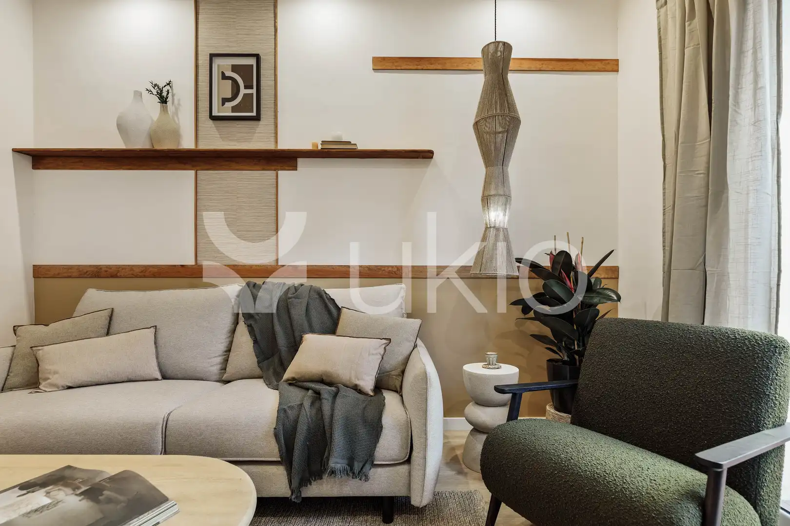 Sala d'estar de Apartament de lloguer en Barcelona amb Aire condicionat, Calefacció i Terrassa