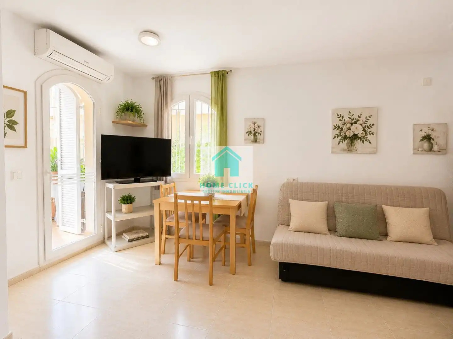 Wohnzimmer von Wohnung zum Verkauf in Mont-roig del Camp mit Klimaanlage, Heizung und Terrasse