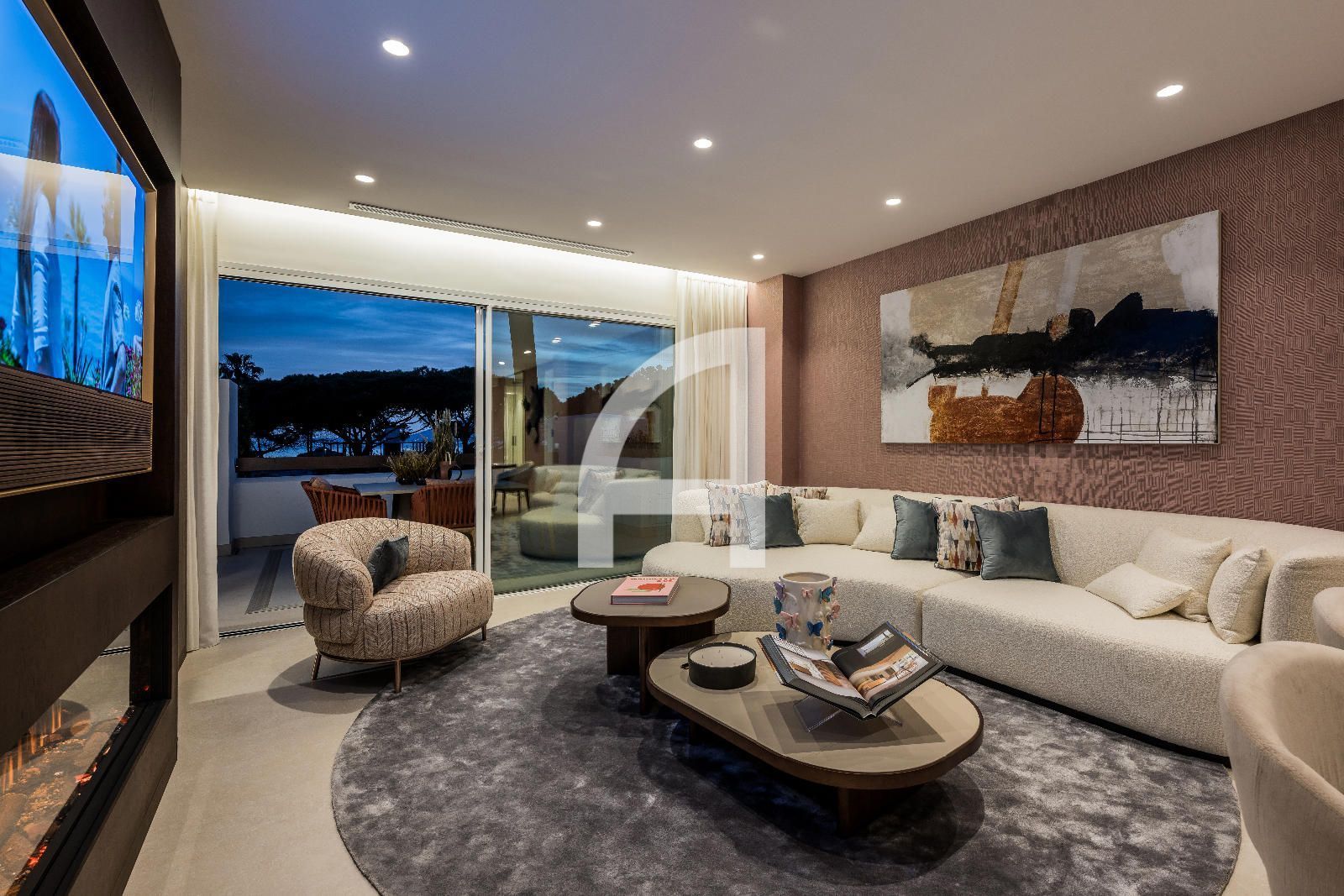 Sala de estar de Piso en venta en Marbella con Aire acondicionado, Calefacción y Parquet