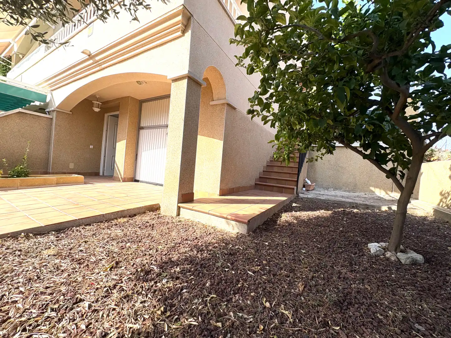 Jardín de Casa adosada en venta en La Pobla de Montornès   con Calefacción, Jardín privado y Terraza