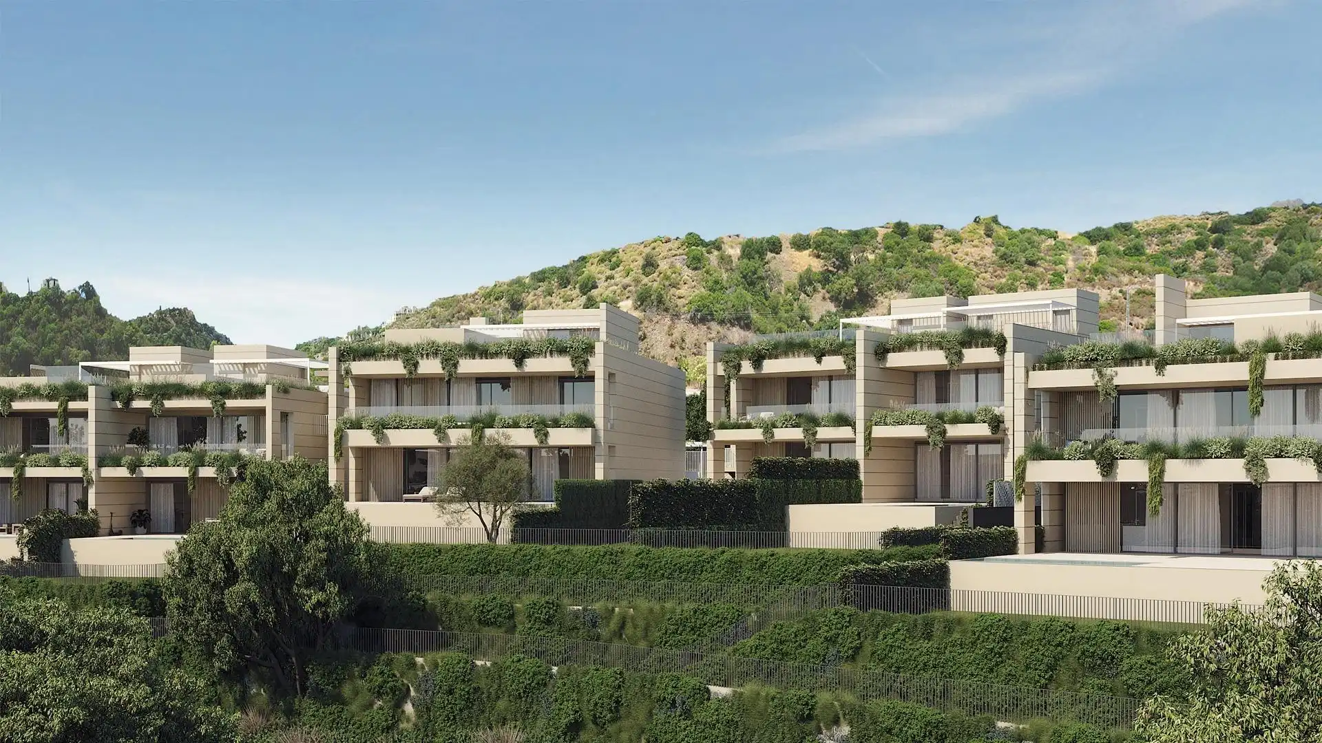 Vista exterior de Planta baja en venta en Marbella con Aire acondicionado, Calefacción y Jardín privado