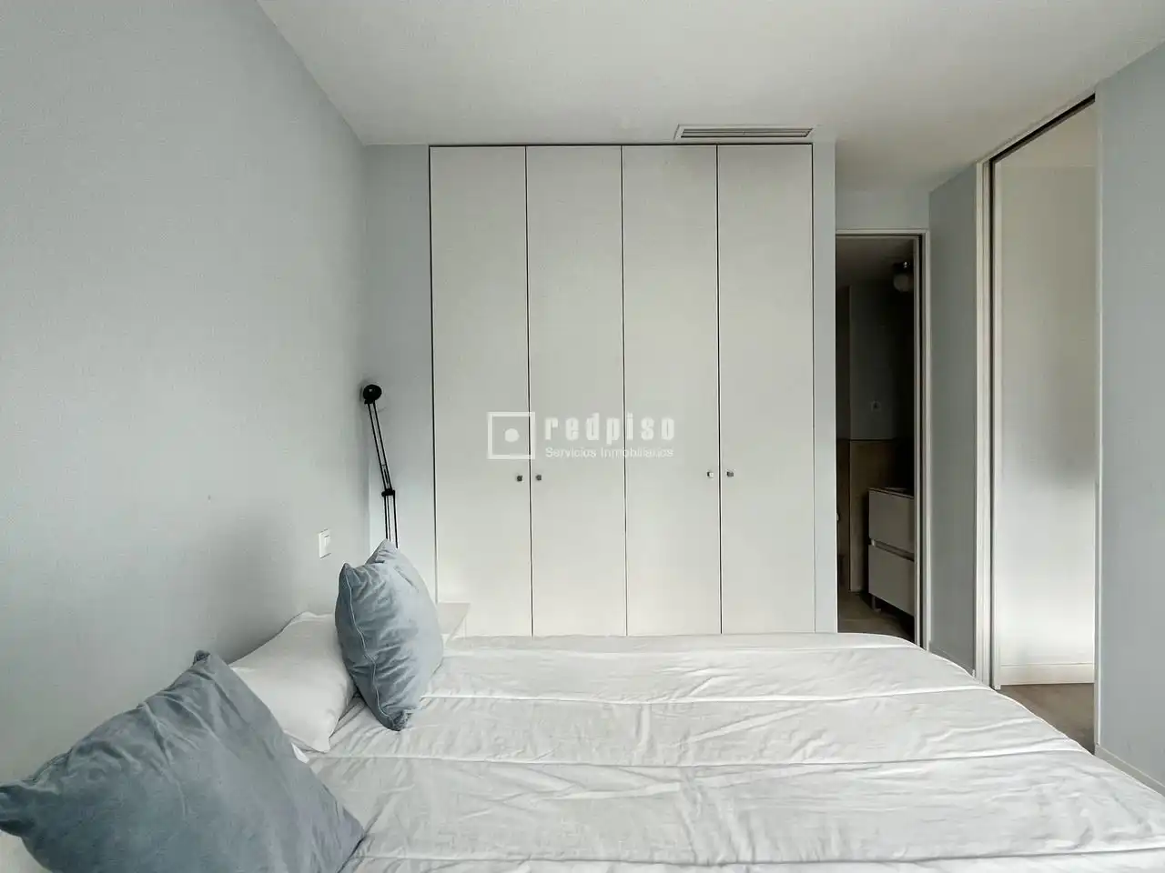 Schlafzimmer von Wohnung zur Miete in Madrid mit Klimaanlage, Heizung und Terrasse