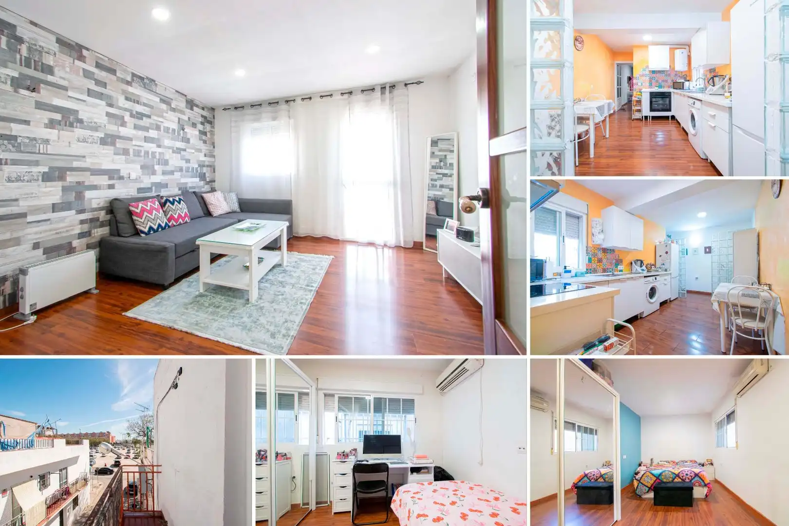 Living room of Flat for sale in  Sevilla Capital  with Air Conditioner and Terrace