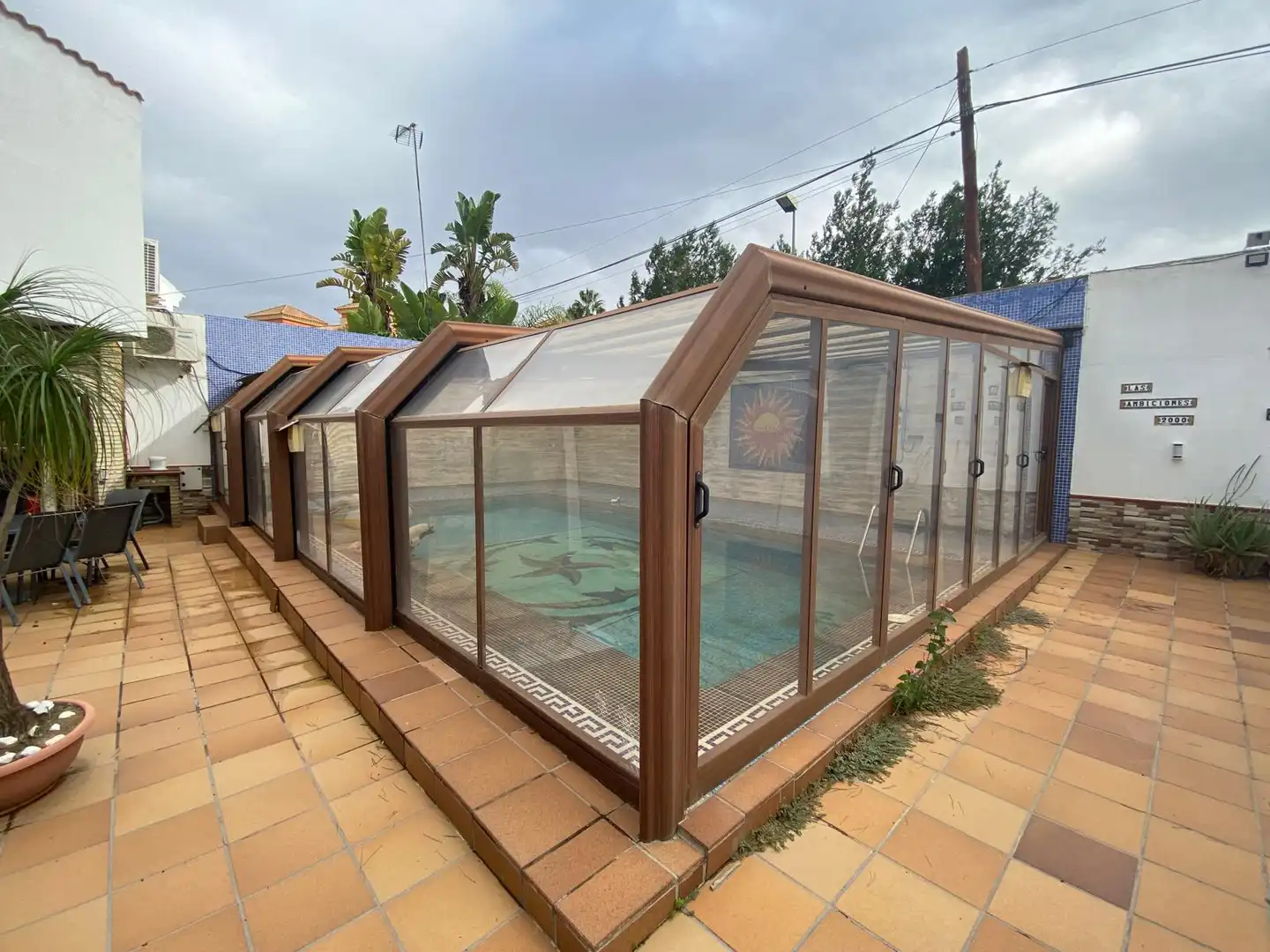 Piscina de Casa o xalet en venda en Dos Hermanas amb Aire condicionat, Jardí privat i Terrassa