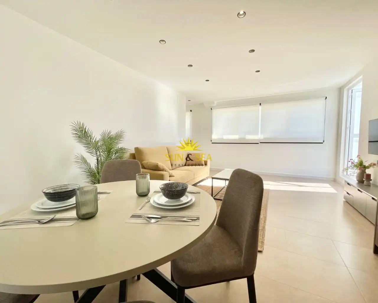 Sala d'estar de Àtic de lloguer en Murcia amb Aire condicionat, Calefacció i Terrassa