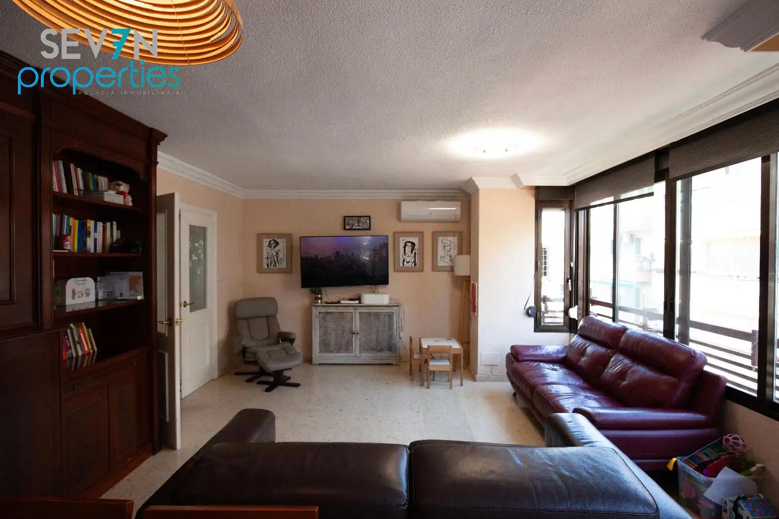 Sala d'estar de Àtic en venda en Alicante / Alacant amb Aire condicionat, Calefacció i Terrassa
