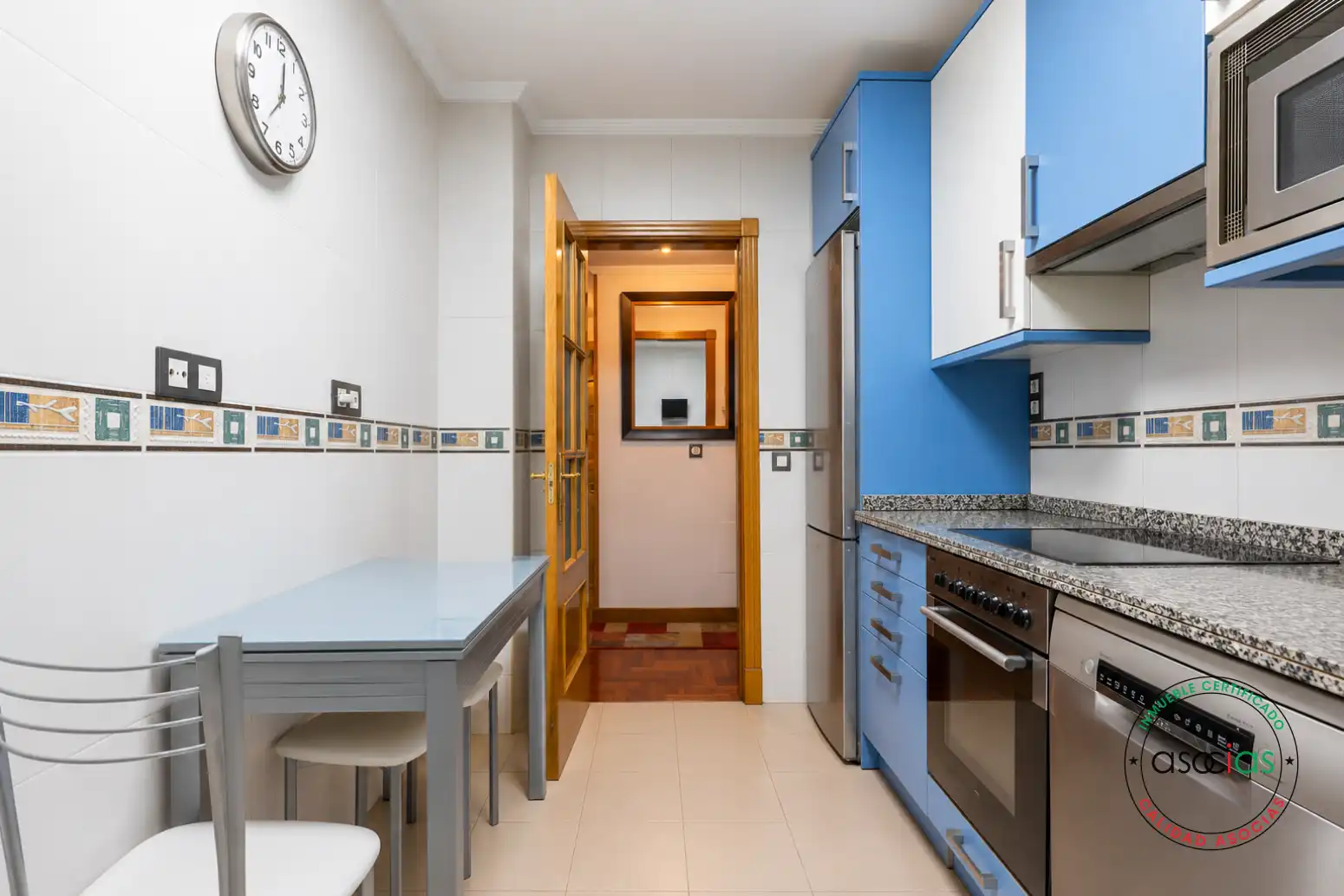 Cocina de Piso en venta en Gijón  con Calefacción, Parquet y Terraza