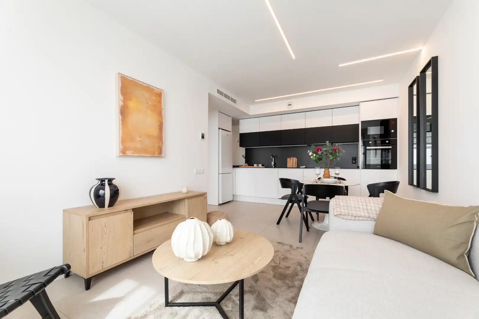 Sala d'estar de Pis en venda en Barcelona amb Aire condicionat, Calefacció i Moblat