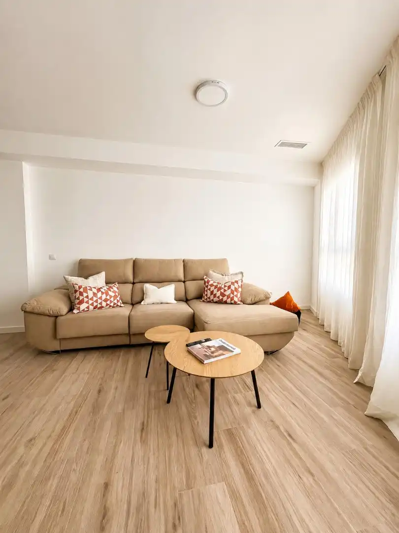 Living room of Flat for rent in Fuengirola  with Air Conditioner, Furnished and Washing machine