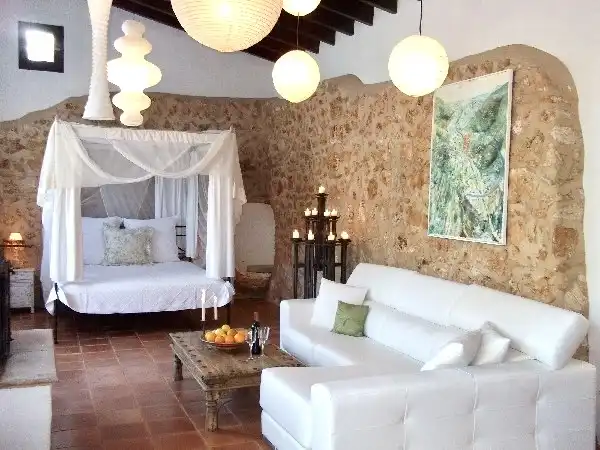 Sala d'estar de Finca rústica en venda en Santanyí amb Calefacció, Terrassa i Traster