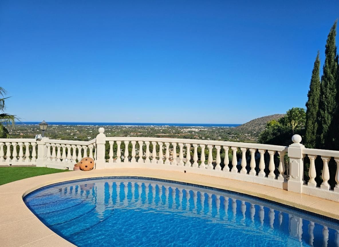 Piscina de Casa o chalet en venta en Pedreguer con Aire acondicionado, Calefacción y Jardín privado