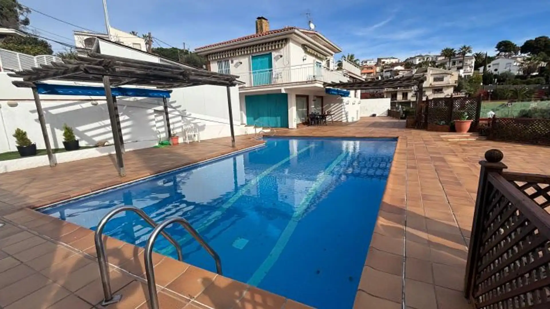 Piscina de Casa o chalet en venta en Santa Susanna con Aire acondicionado, Jardín privado y Terraza