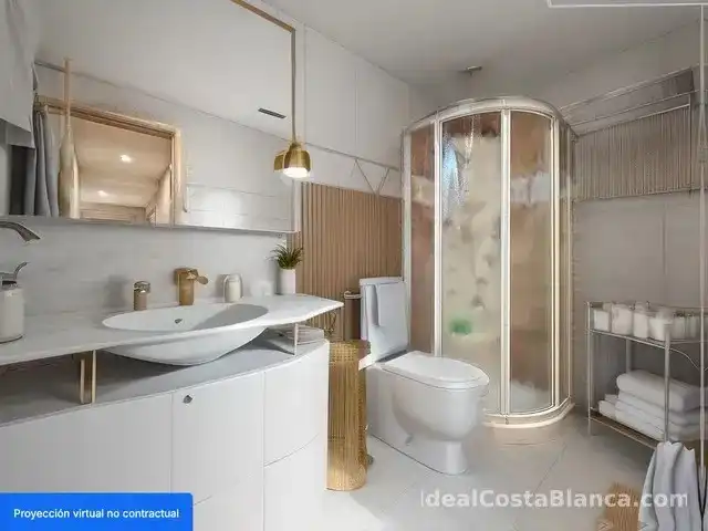 Bany de Apartament en venda en Pueblo - Urbanizaciones