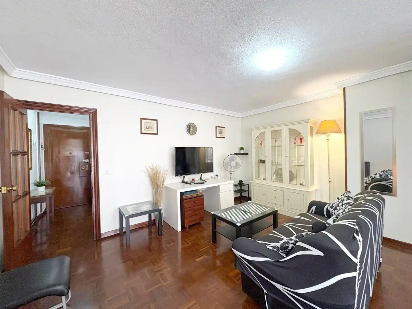 Sala de estar de Piso en venta en Málaga con Aire acondicionado, Parquet y Terraza