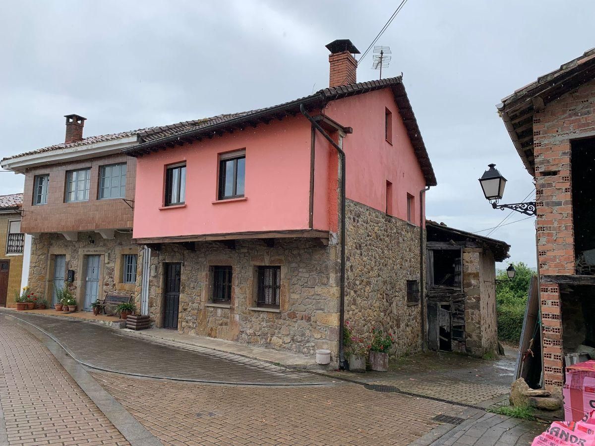 Exterior view of Single-family semi-detached for sale in Cabranes  with Parquet flooring, Storage room and Furnished