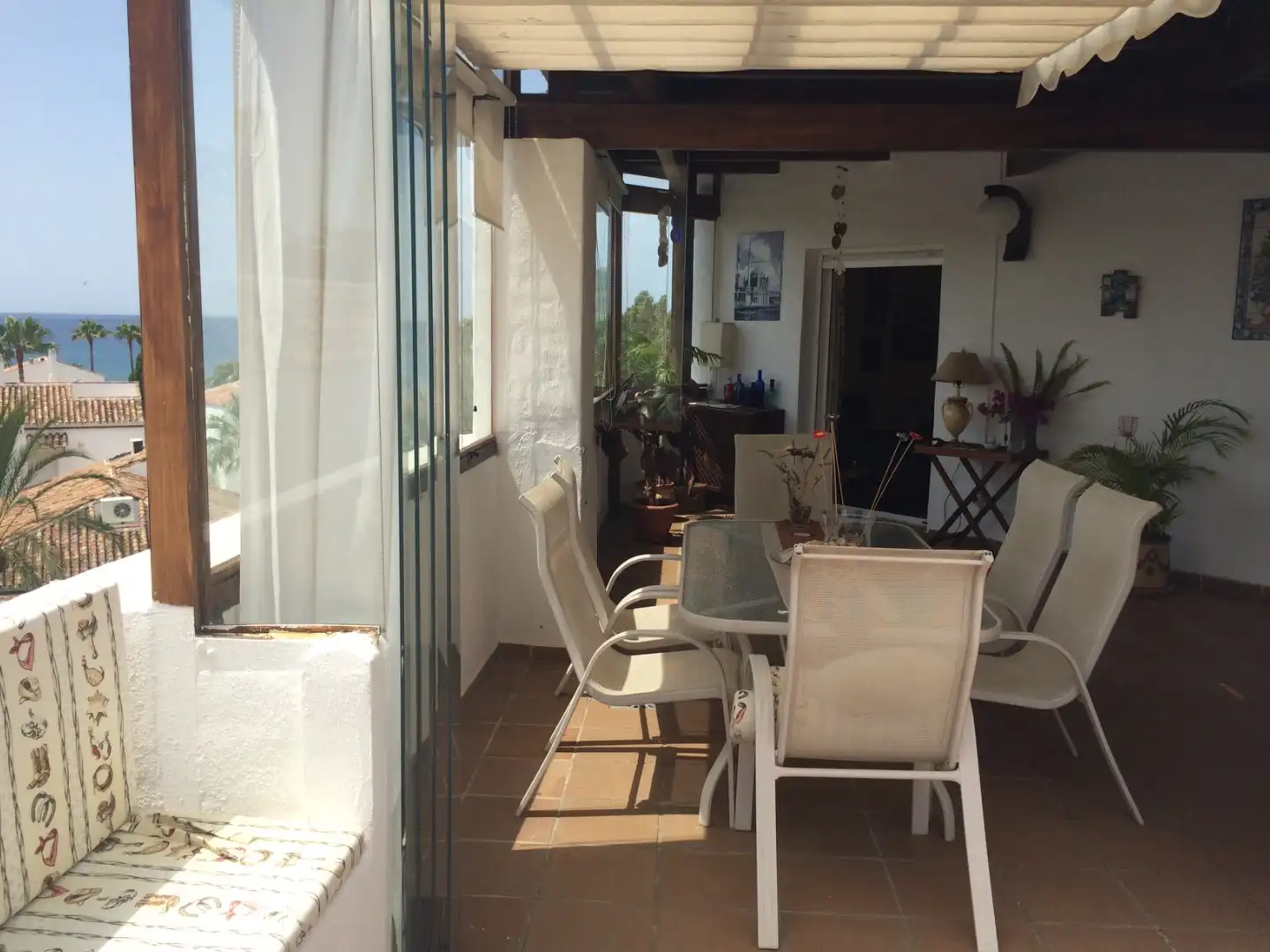 Terrasse von Dachboden zur Miete in Marbella mit Klimaanlage und Terrasse