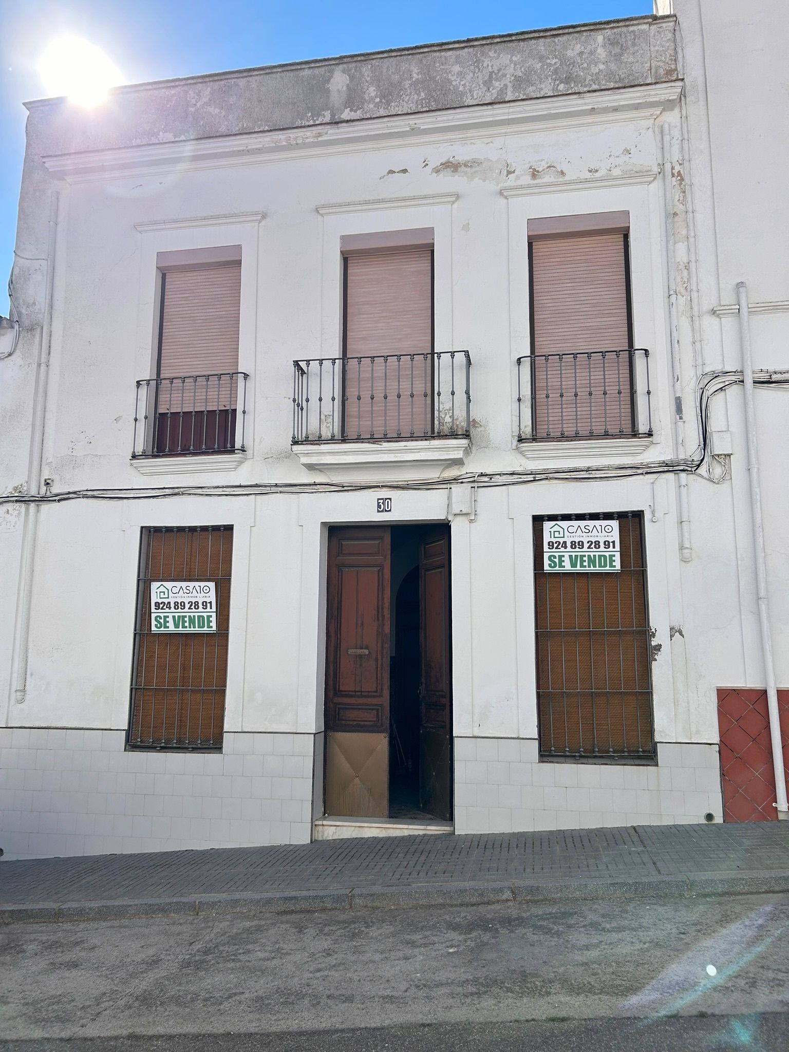 Exterior view of House or chalet for sale in Azuaga  with Private garden, Terrace and Storage room