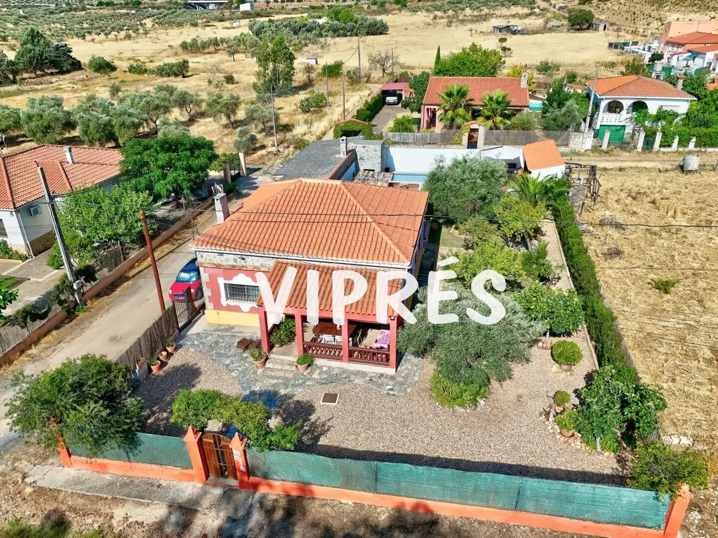 Exterior view of Houses for sale in Alcuéscar  with Storage room, Swimming Pool and Furnished